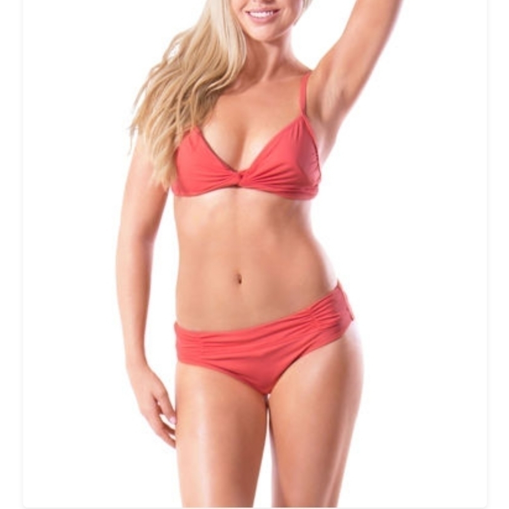 BAWDY WOMEN'S SEXY BIKINI SWIMSUIT SWIMWEAR 3 Pc. BATHING SUIT+RUFFLE SWIM SKIRT